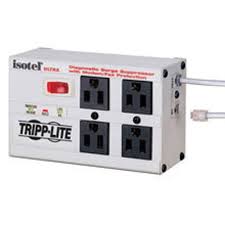Isotel Surge Protector 4 Outlets 1 Phone Receptacle Isotel Surge Protector 4 Outlets 1 Phone Receptacle