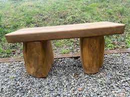 cote solid oak garden bench 1m