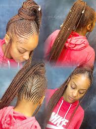 Cornrows are an especially versatile hairstyle because of the variety of options available to the wearer. Hair Of The Dog Bar And Grill Over Hair Salon Near Me Richmond Over Hair Of The Dog Alcohol Braided Ponytail Black Hair Hair Styles Braided Ponytail Hairstyles