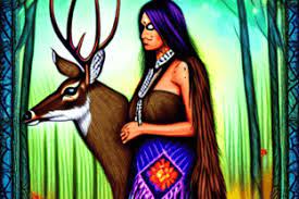 deer lady native american woman fantasy