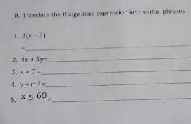 Ff Algebraic Expression