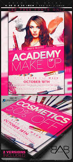 makeup course flyer template by 1jaykey