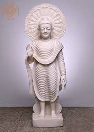 handmade marble buddha statue