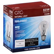 Gtc 60 Watt Halogen Clear Light Bulbs Shop Light Bulbs At H E B