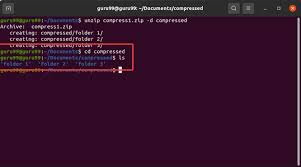 how to unzip files in linux and ubuntu
