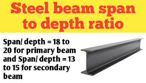 steel beam span length to depth ratio
