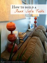 Faux Sofa Table Tutorial East Coast