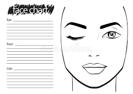 Practice Board For Face Painting Female Face Size A4