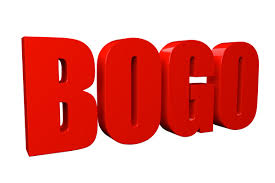 letters that spell out BOGO