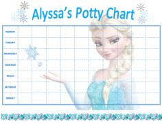 15 Best Photos Of Frozen Potty Chart Printable Frozen Free