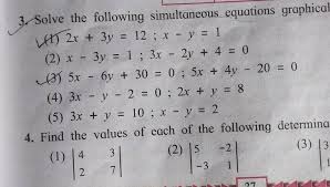3 Solve The Following Simultaneous