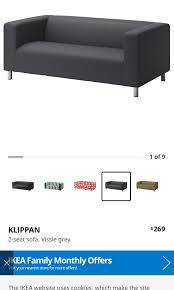 Ikea Klippan Sofa 2 Covers Furniture