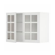 Metod Wall Cabinet W Shelves 2 Glass