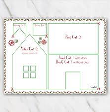 Printable Gingerbread House Template In