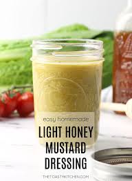 light honey mustard dressing the