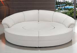 modern circle sectional sofa set with