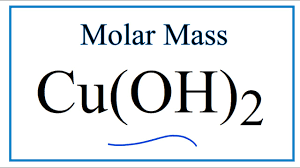 molar m molecular weight of cu oh