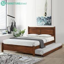 Clinton Solid Wood Bed Frame With Pull
