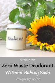 zero waste deodorant without baking