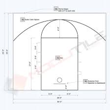 sport basketball court floor 30x25