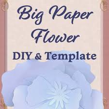 Hello crafters, here is my latest creation! Diy Giant Paper Flowers With Template 5 Steps My Online Wedding Help