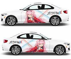 Our original anime car peeker decals at ahhgela are irresistibly adorable! Anime Darling In The Franxx Zero Two Car Door Vinyl Sticker Decal Fit Any Car Ebay