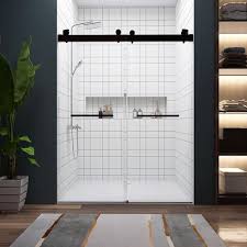 Double Sliding Frameless Shower Door