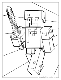 80 minecraft coloring pages free pdf