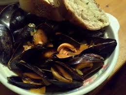 mussels in saffron broth cozze allo