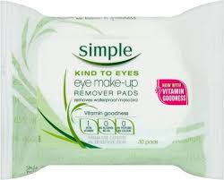 simple eye makeup remover pads 30