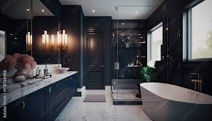 Luxurious Bathroom With Marble Accents