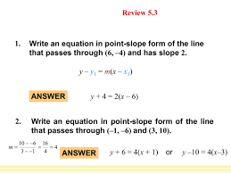 5 4 write linear equations in standard form