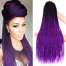 I'd like it if my hair was a dark purple/purpley plum kind of colour and so far, i'm considering these products: Buy Yolana Black Dark Purple Ombre Senegalese Crochet Braids 95g Pack 24 Inch 30 Strands Pack Synthetic Hair Twist Hair Extensions For Women 6 Packs Lot Black Dark Purple Online At Low Prices In India Amazon In