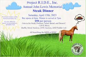 project r i d e s annual steak dinner