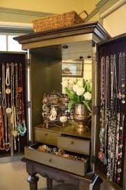 Floor Standing Mirror Jewelry Armoire