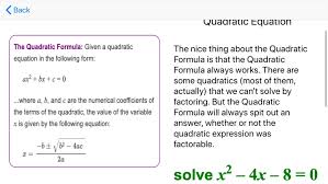 Quadratic Equations App By Ho Duong