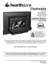 Clydesdale 8491 Manual Hearthstone Stoves