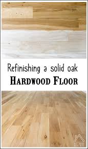 refinishing a solid wood floor