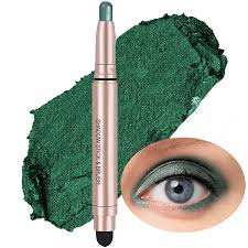 saubzean green eyeshadow stick makeup