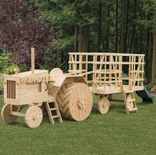 Friendly Farmer Tractor Wagon Amish