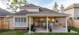 hip roof patio cover in cypress tx
