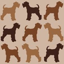 miniature schnauzer fabric wallpaper