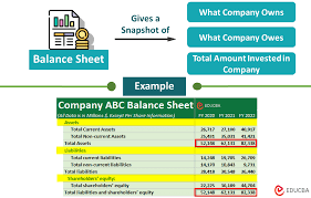 Balance Sheet Format Examples How