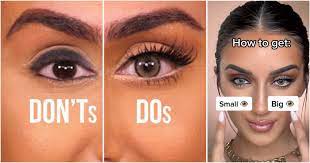 makeup tips for round face and big eyes