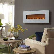 Electric Wall Mounted Fireplace White 80002