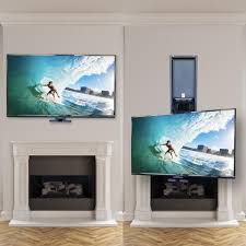 Above Fireplace Pull Down Tv Mounts