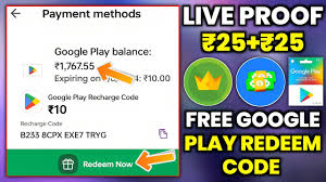 100 live proof free google play redeem