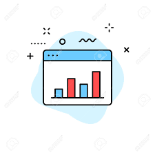 Data Analysis Web Icons In Line Style Graphs Analysis Big