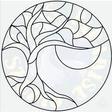 Tree Moon Stained Glass Pattern Pdf