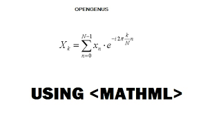 Using Mathml Math Tag In Html